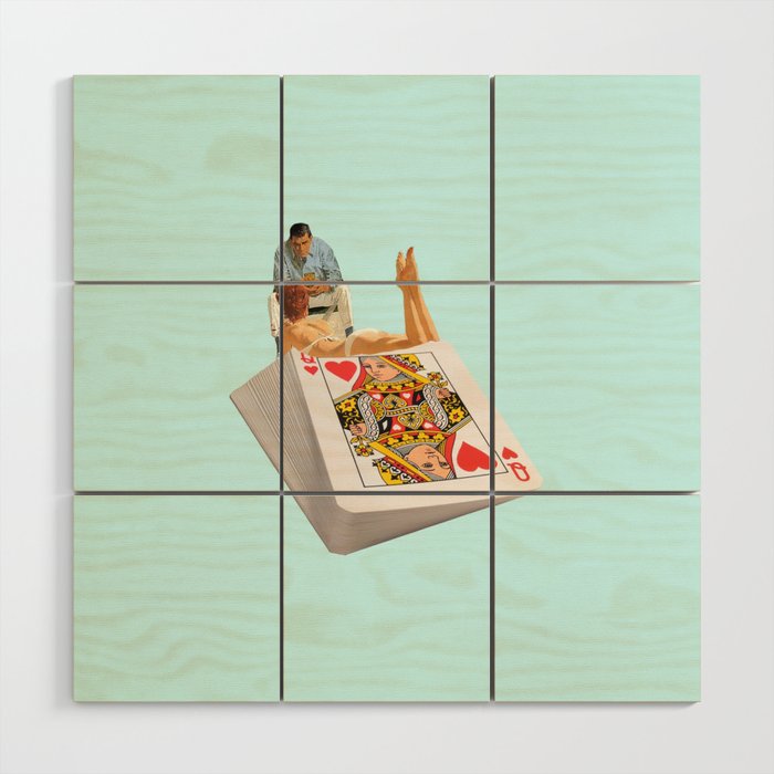 queen blue Wood Wall Art Gallery Image 1