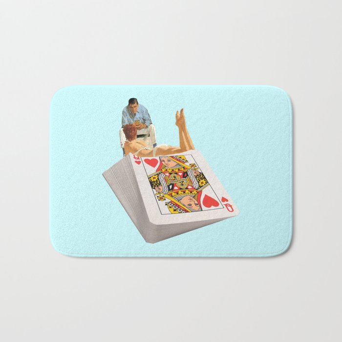 queen blue Bath Mat Gallery Image 1