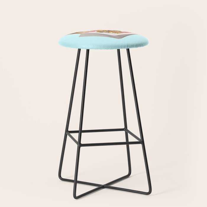 queen blue Stool Gallery Image 1