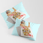 queen blue Pillow Sham Gallery Image 3