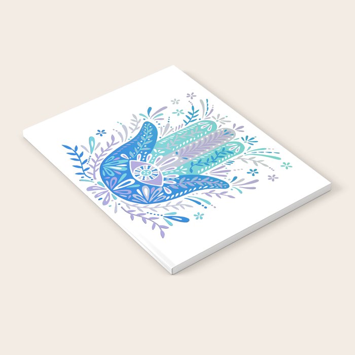 Hamsa Hand - Blue & Turquoise Palette Notebook Gallery Image 2