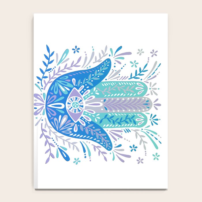 Hamsa Hand - Blue & Turquoise Palette Notebook Gallery Image 4