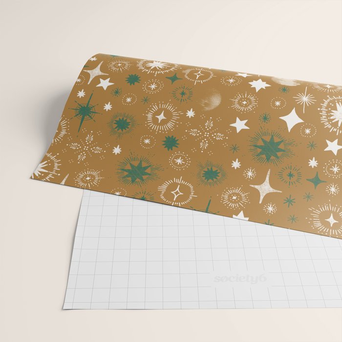 Stellar modern shapes A Wrapping Paper Gallery Image 2