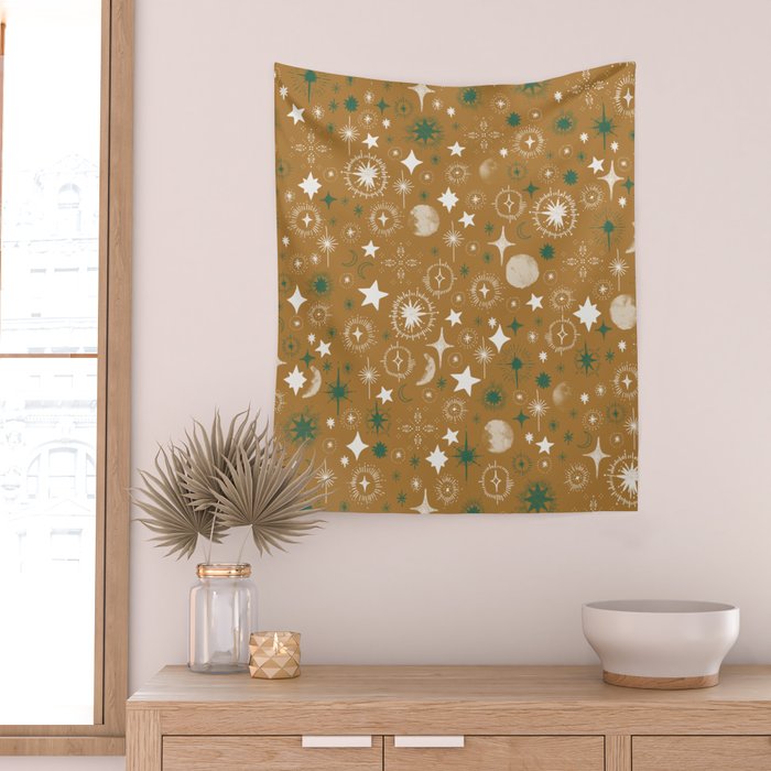 Stellar modern shapes A Wall Tapestry Gallery Image 2