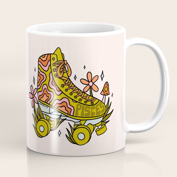 Pisces Roller Skate Coffee Mug Gallery Image 1
