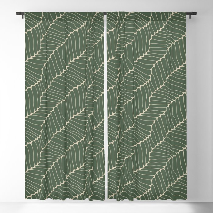 Organic Nature Green Window Curtain Gallery Image 1