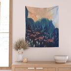 Night of the Foxes Wall Tapestry Gallery Image 2