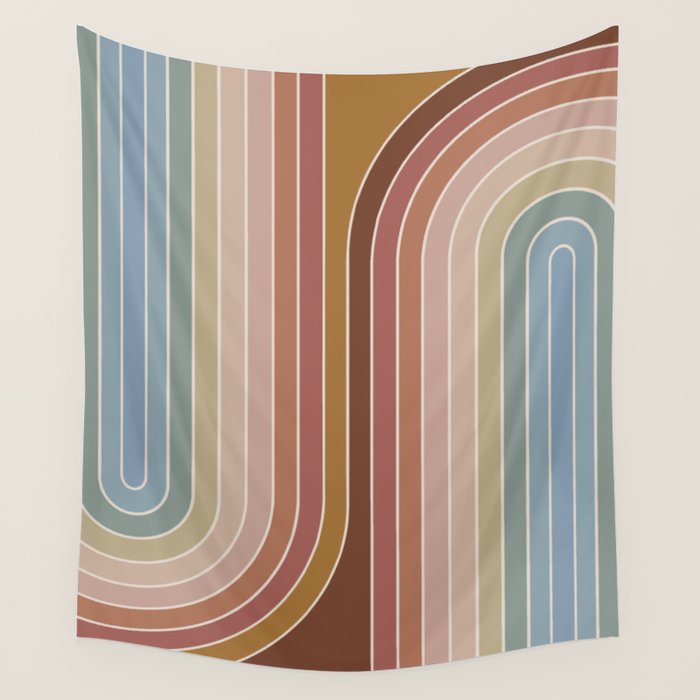 Gradient Curvature IX Wall Tapestry Gallery Image 4