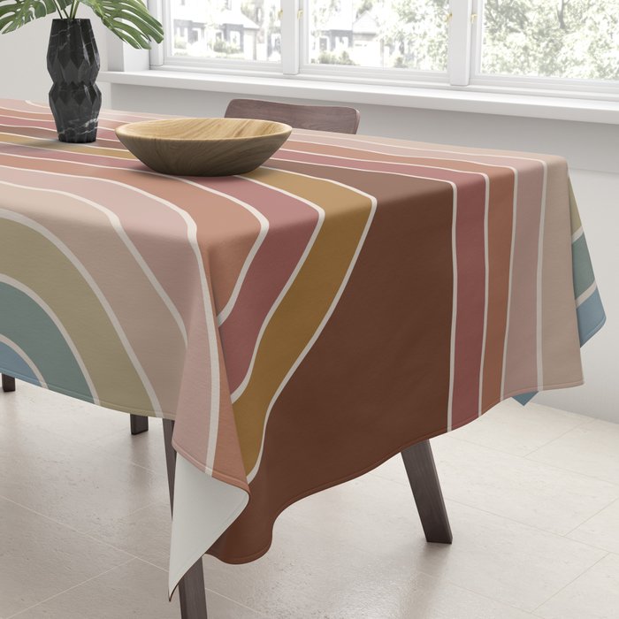 Gradient Curvature IX Tablecloth Gallery Image 3
