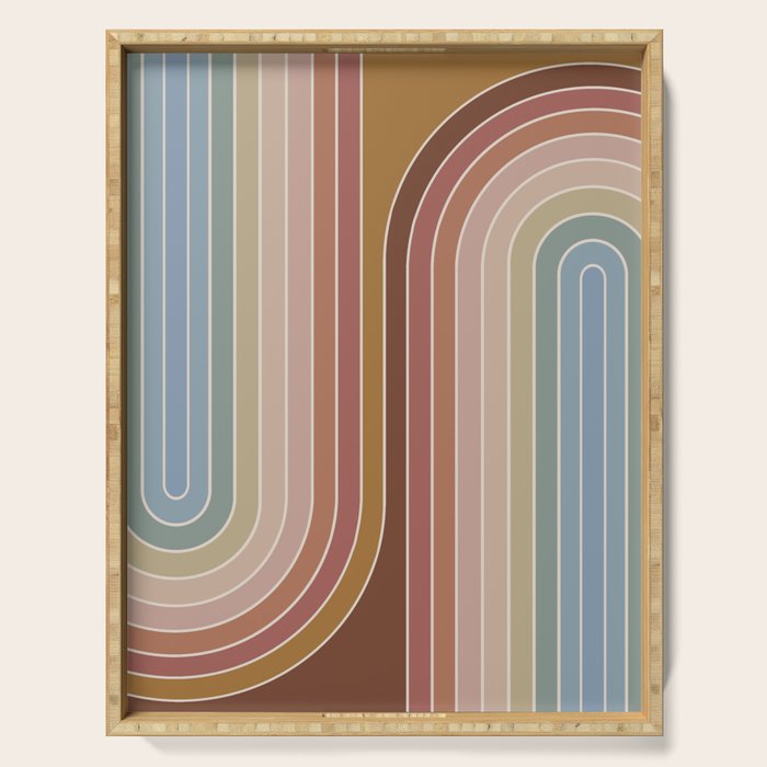 Gradient Curvature IX Serving Tray Gallery Image 1