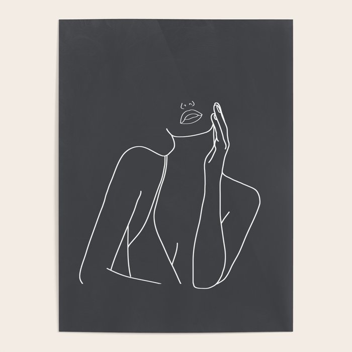 Minimal Line Art of a Woman Poster Gallery Image 4