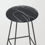 Minimal Line Art of a Woman Stool Gallery Image 2