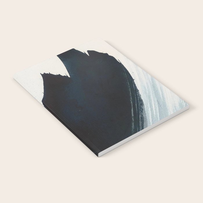 Like A Gentle Hurricane: a minimal, abstract piece in blues and white by Alyssa Hamilton Art Notebook Gallery Image 2