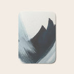 Like A Gentle Hurricane: a minimal, abstract piece in blues and white by Alyssa Hamilton Art Bath Mat Gallery Image 1