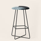 Like A Gentle Hurricane: a minimal, abstract piece in blues and white by Alyssa Hamilton Art Stool Gallery Image 1