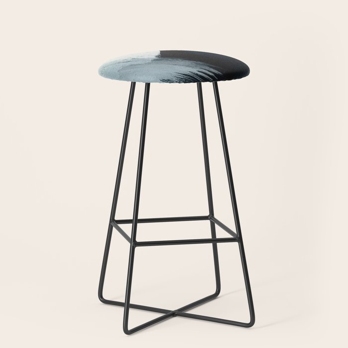 Like A Gentle Hurricane: a minimal, abstract piece in blues and white by Alyssa Hamilton Art Stool Gallery Image 1