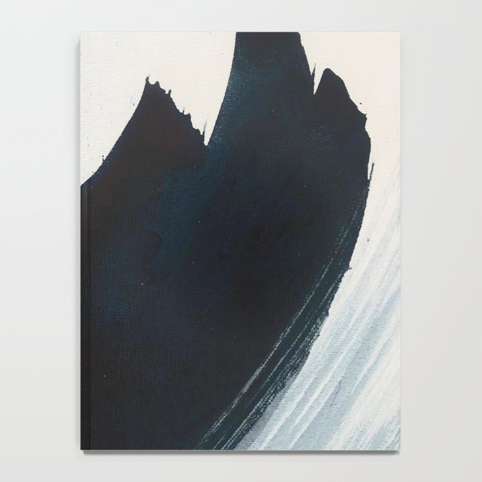 Like A Gentle Hurricane: a minimal, abstract piece in blues and white by Alyssa Hamilton Art Notebook Gallery Image 4