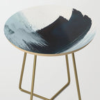 Like A Gentle Hurricane: a minimal, abstract piece in blues and white by Alyssa Hamilton Art Side Table Gallery Image 2