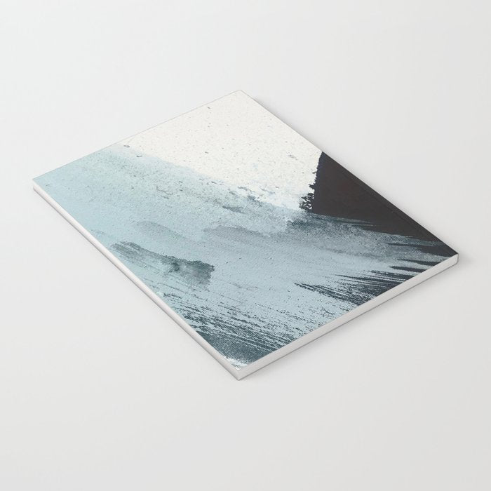 Like A Gentle Hurricane: a minimal, abstract piece in blues and white by Alyssa Hamilton Art Notebook Gallery Image 3