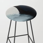 Like A Gentle Hurricane: a minimal, abstract piece in blues and white by Alyssa Hamilton Art Stool Gallery Image 2