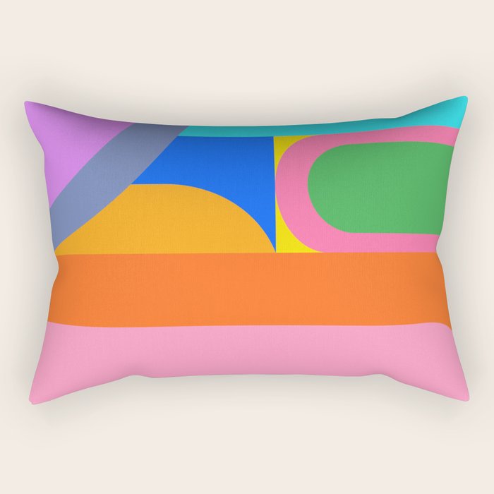 Shape and Color Study 59 Rectangular Pillow Gallery Image 2