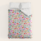 Wild Botanica Bloom - Romantic Abstract Floral Pattern Duvet Cover Gallery Image 6