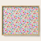 Wild Botanica Bloom - Romantic Abstract Floral Pattern Serving Tray Gallery Image 1