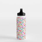 Wild Botanica Bloom - Romantic Abstract Floral Pattern Water Bottle Gallery Image 3