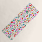 Wild Botanica Bloom - Romantic Abstract Floral Pattern Yoga Mat Gallery Image 1