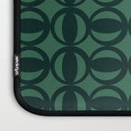 Retro Orbit Forest Green - Mid Century Modern Geometric Laptop Sleeve Gallery Image 3
