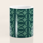 Retro Orbit Forest Green - Mid Century Modern Geometric Coffee Mug Gallery Image 4