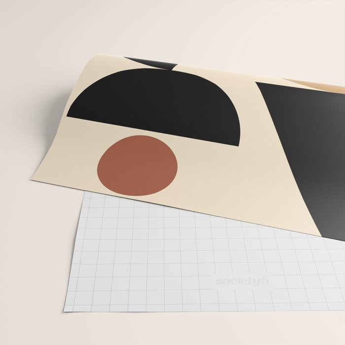 Modern geometric shapes 46 Wrapping Paper Gallery Image 2