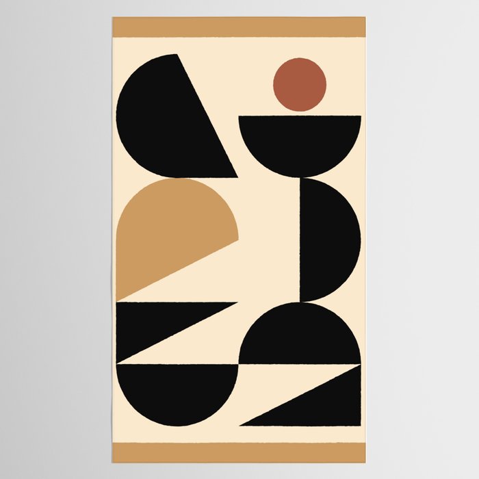 Modern geometric shapes 46 Tablecloth Gallery Image 2