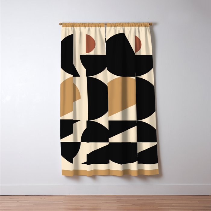 Modern geometric shapes 46 Window Curtain Gallery Image 3