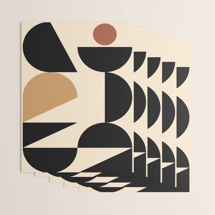 Modern geometric shapes 46 Wrapping Paper Gallery Image 3