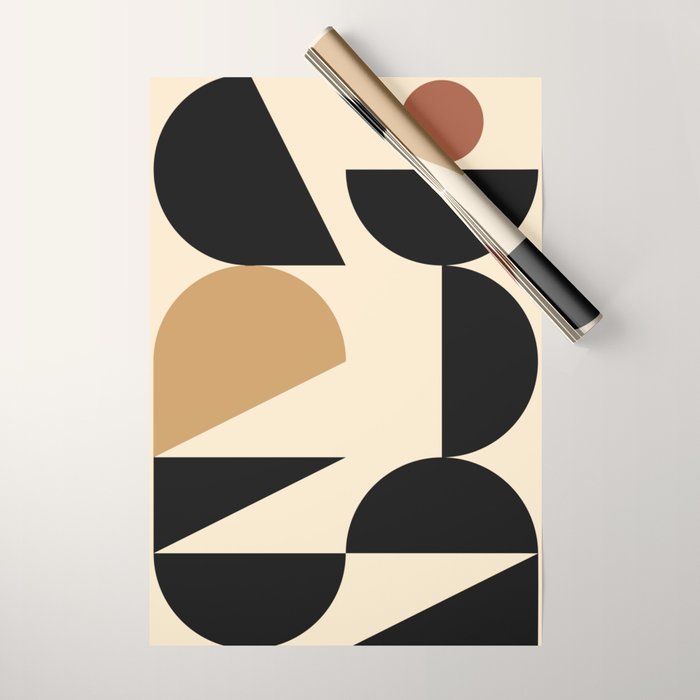 Modern geometric shapes 46 Wrapping Paper Gallery Image 1