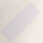 Small Hot Pink heart pattern Yoga Mat Gallery Image 1