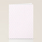 Small Hot Pink heart pattern Stationery Card Gallery Image 2