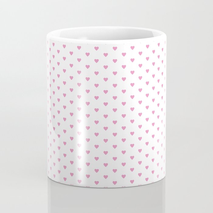 Small Hot Pink heart pattern Coffee Mug Gallery Image 4