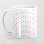 Small Hot Pink heart pattern Coffee Mug Gallery Image 3