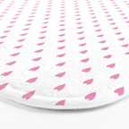 Small Hot Pink heart pattern Bath Mat Gallery Image 3