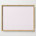 Small Hot Pink heart pattern Serving Tray Gallery Image 1