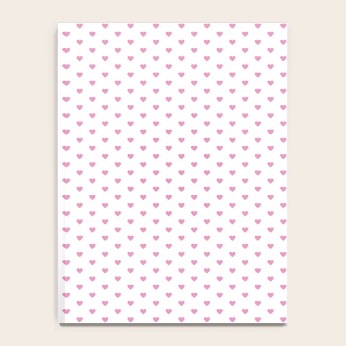 Small Hot Pink heart pattern Notebook Gallery Image 4