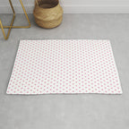 Small Hot Pink heart pattern Rug Gallery Image 1