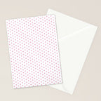 Small Hot Pink heart pattern Stationery Card Gallery Image 2