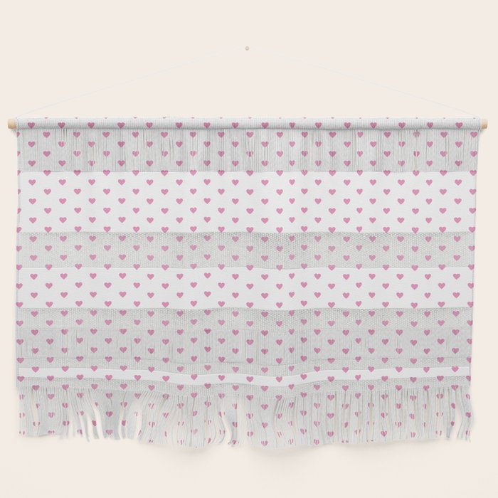 Small Hot Pink heart pattern Wall Hanging Gallery Image 1