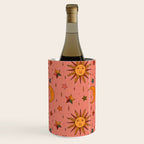Folk Moon and Star Print Wine Chiller Gallery Image 1