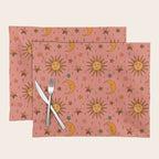 Folk Moon and Star Print Placemat Gallery Image 1