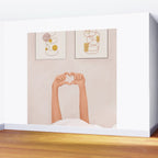 Hand Heart Wall Mural Gallery Image 2