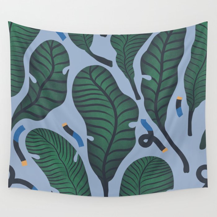 Retro, Jungle Out Wall Tapestry Gallery Image 1